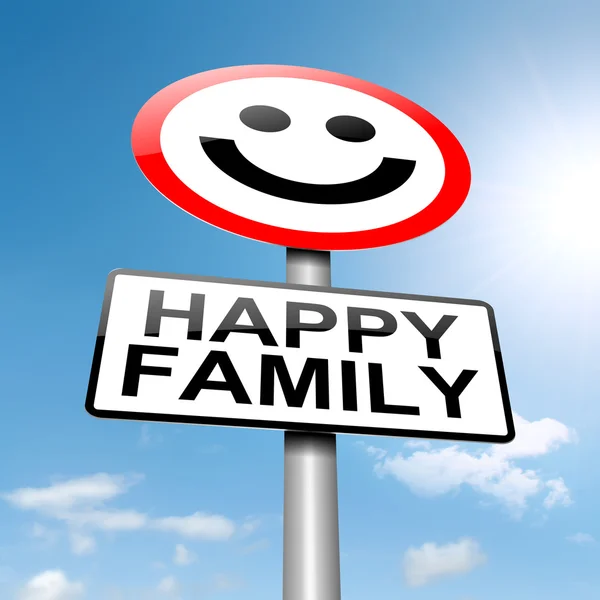 Signo de concepto familiar feliz . —  Fotos de Stock