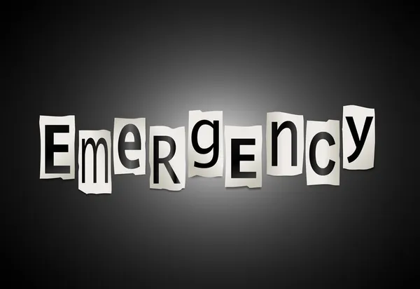 Concepto de emergencia . — Foto de Stock