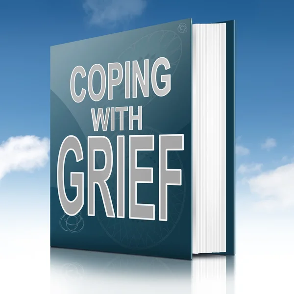 Coping with grief book. — Stock Photo, Image