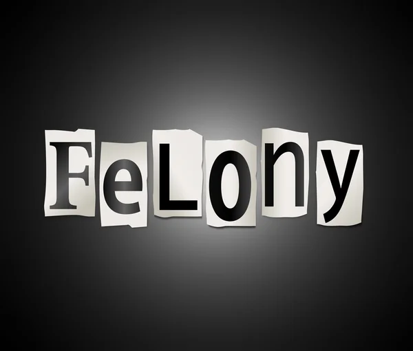 Felony concept. — Stock Photo, Image