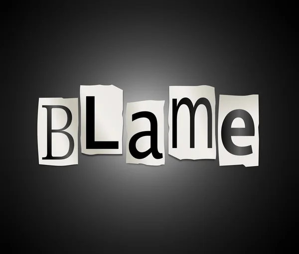 Blame concept. — Stock Photo, Image