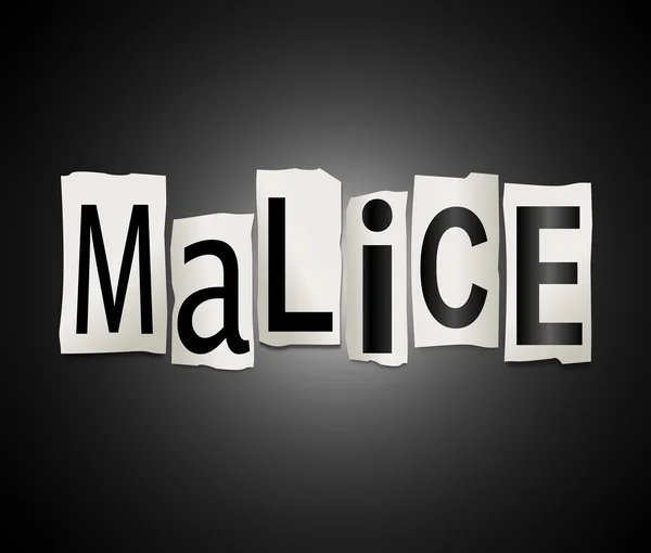 Malice concept. — Stockfoto