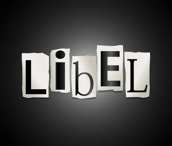 Libel concept. — Stock Photo, Image