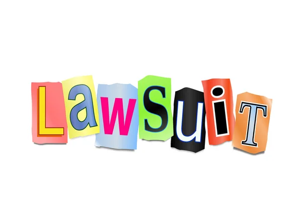 Lawsuit concept. — Stock Photo, Image