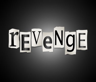 Revenge concept. clipart