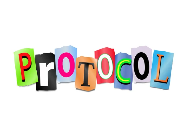 Concepto de protocolo . —  Fotos de Stock
