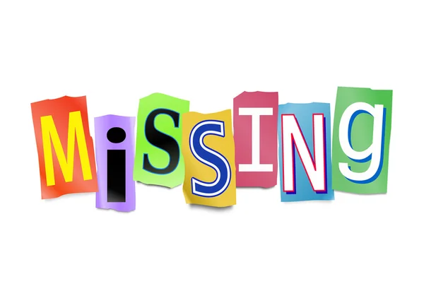 Missing concept. — Stock Photo, Image