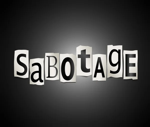 Concept de sabotage . — Photo