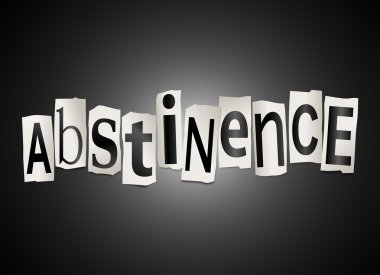 Abstinence concept. clipart