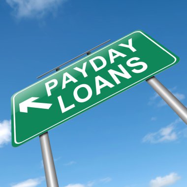 Payday loans concept. clipart