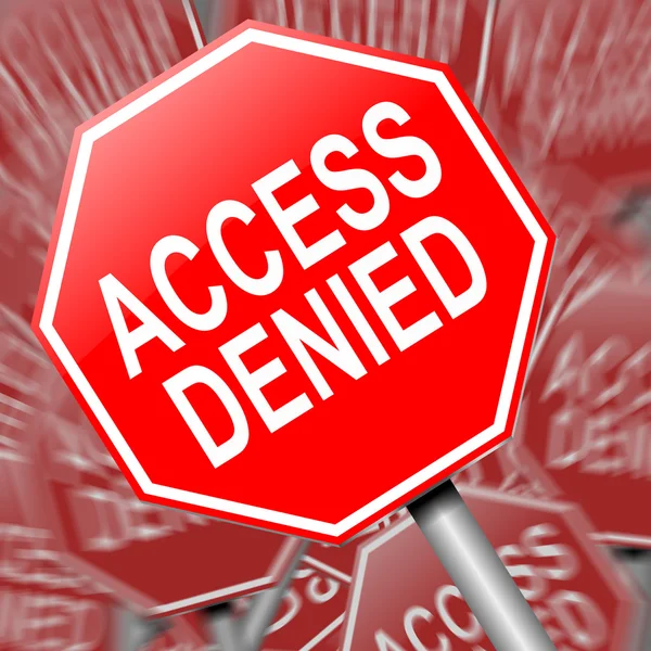 Access denied concept. — Stock Photo, Image