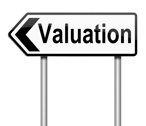 Valuation concept. — Stock Photo, Image