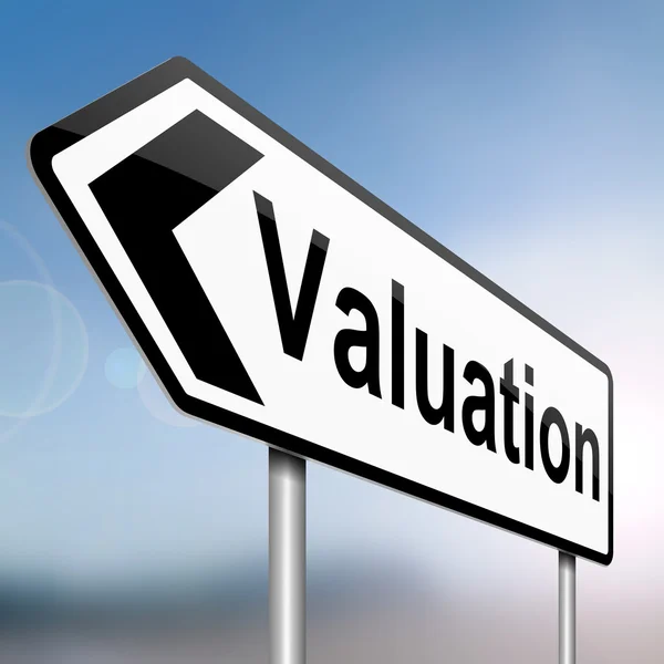 Valuation concept. — Stock Photo, Image