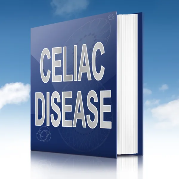 Celiac 질환 책. — 스톡 사진