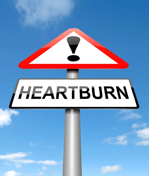 Heartburn concept. — Stock Photo, Image