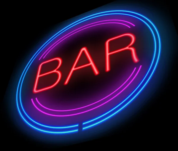 Bar sign. — Stock Photo, Image