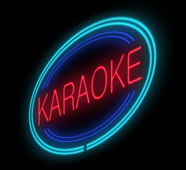 Işıklı karaoke işareti.