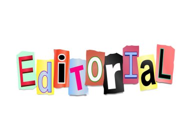editoryal kavramı.