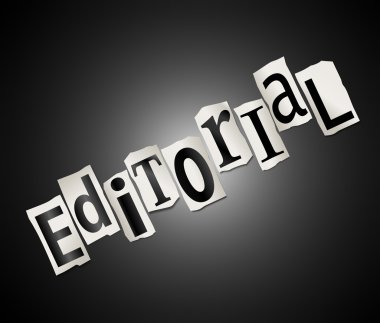 editoryal kavramı.