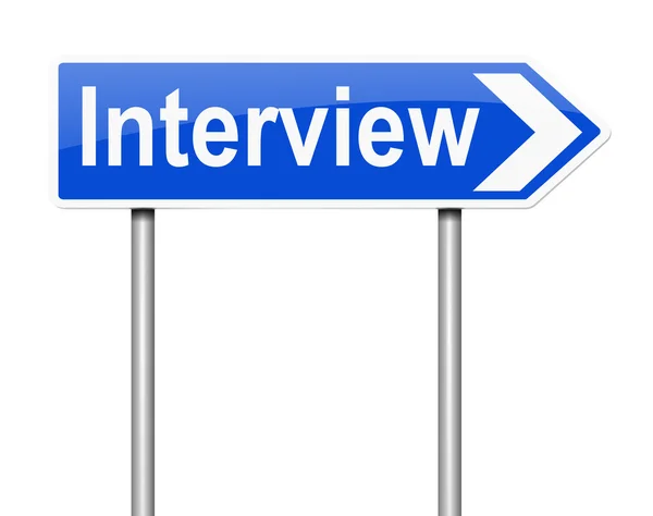 Interview voor concept. — Stockfoto