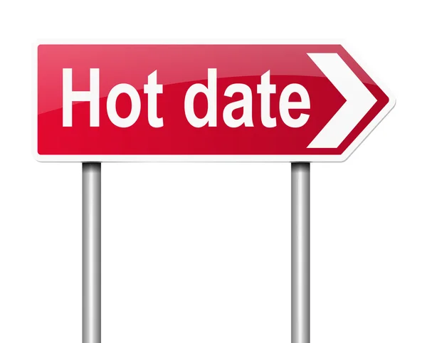 Hot Date-Konzept. — Stockfoto