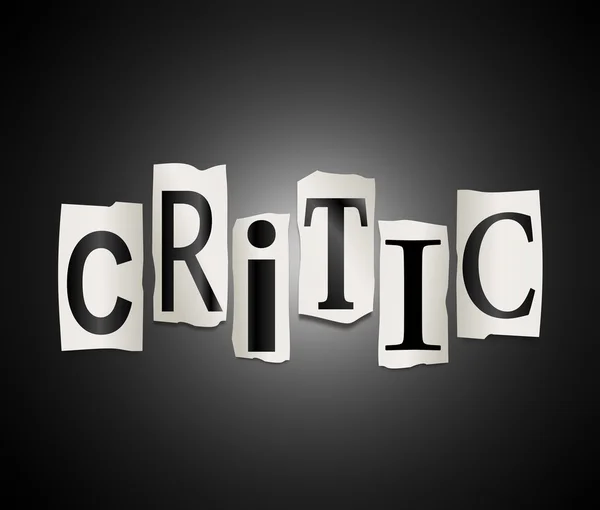 Criticus concept. — Stockfoto