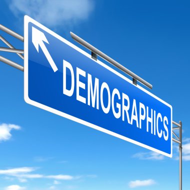 Demographics concept. clipart