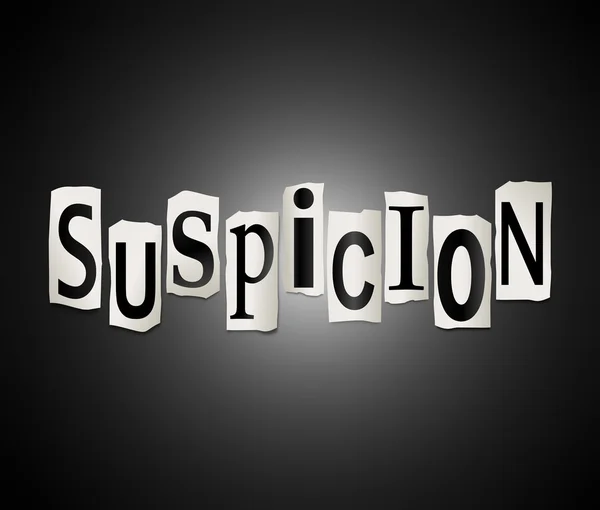 Suspicion concept. — Stock Photo, Image