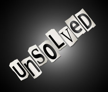 Unsolved concept. clipart