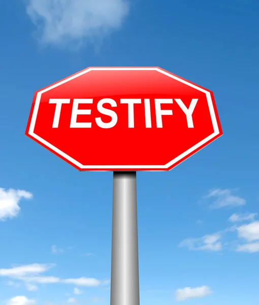 Testify concept. — Stock Photo, Image