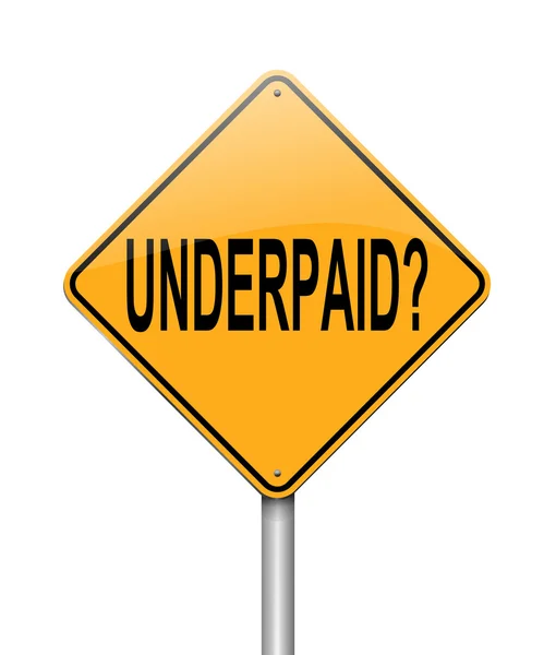 Underpaid concept. — Stock Photo, Image