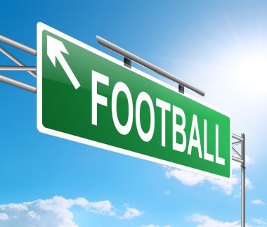 Futbol işareti.