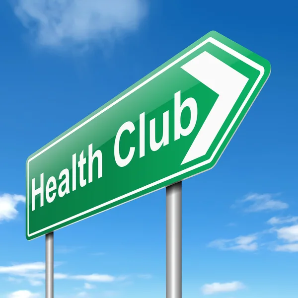 Znak klubu zdraví. — Stock fotografie
