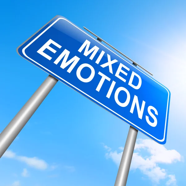 Mixed emotions concept. — Stock Photo, Image
