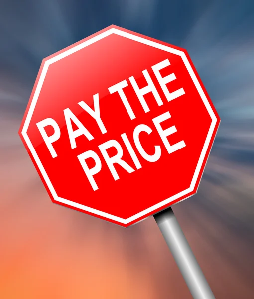 Pay the price concept. — Stock Photo, Image