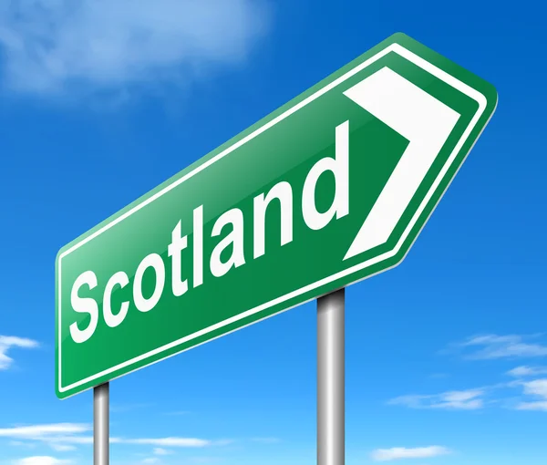 Znak Szkocji. — Zdjęcie stockowe