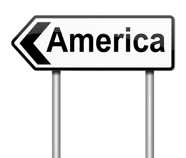 América sinal. — Fotografia de Stock