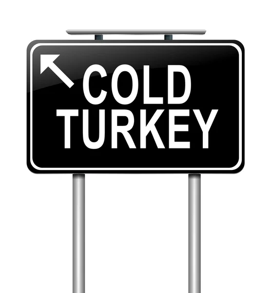 Cold turkey concept. — Stock Photo, Image