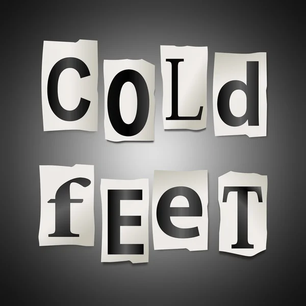 Conceito de pés frios . — Fotografia de Stock