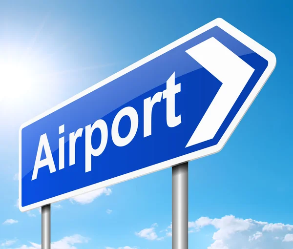 Airport sign. — Stock Photo, Image
