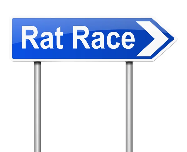 Concept de course de rats . — Photo