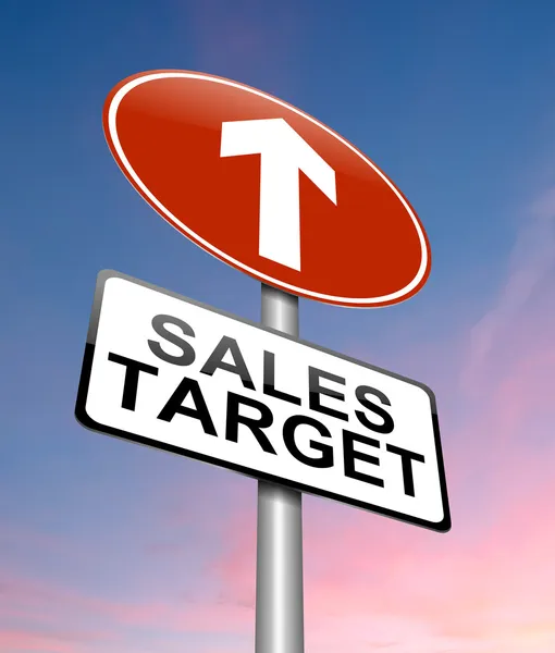 Sales target concept. — Stock Photo, Image