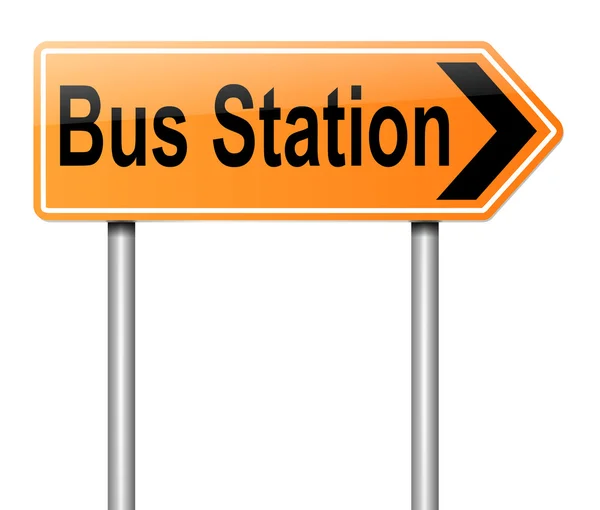 Señal de estación de autobuses . — Foto de Stock