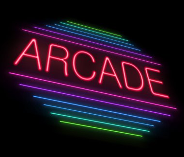 Neon arcade işareti.