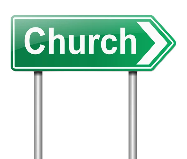 Church sign. — Stock Photo, Image