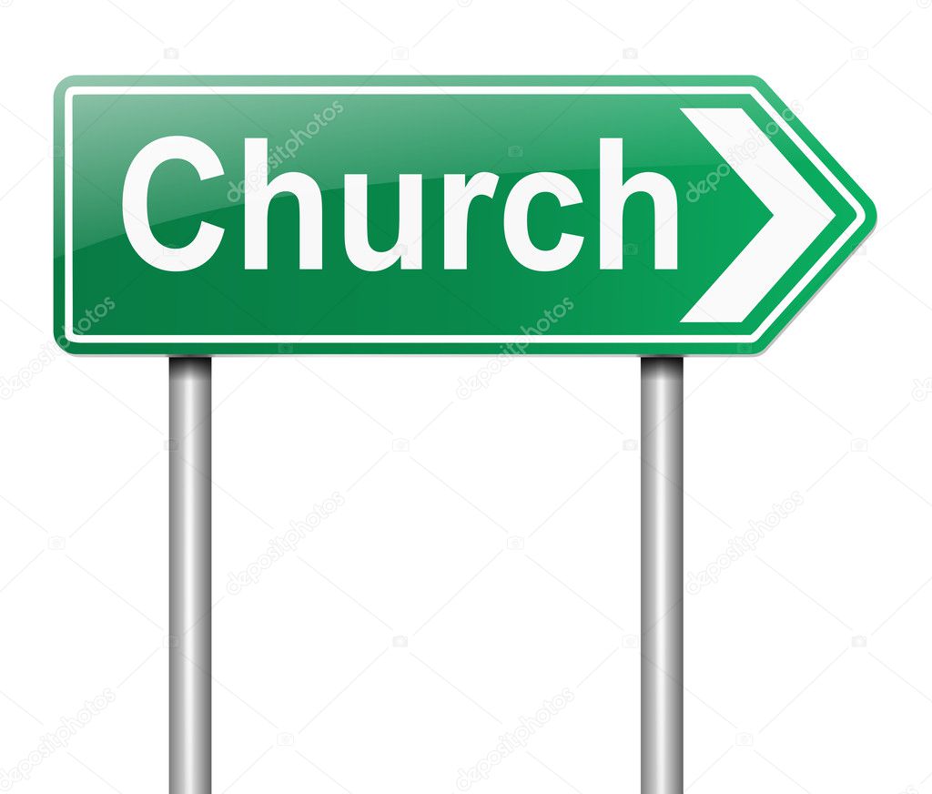 Church sign.