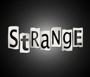 Strange concept. clipart