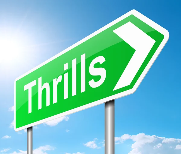 Thrills sign. — Stock Photo, Image