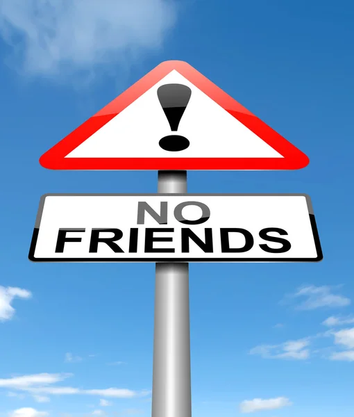 Nenhum conceito de amigos . — Fotografia de Stock
