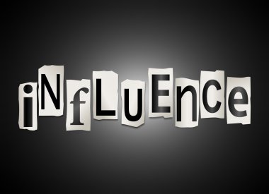 Influence concept. clipart